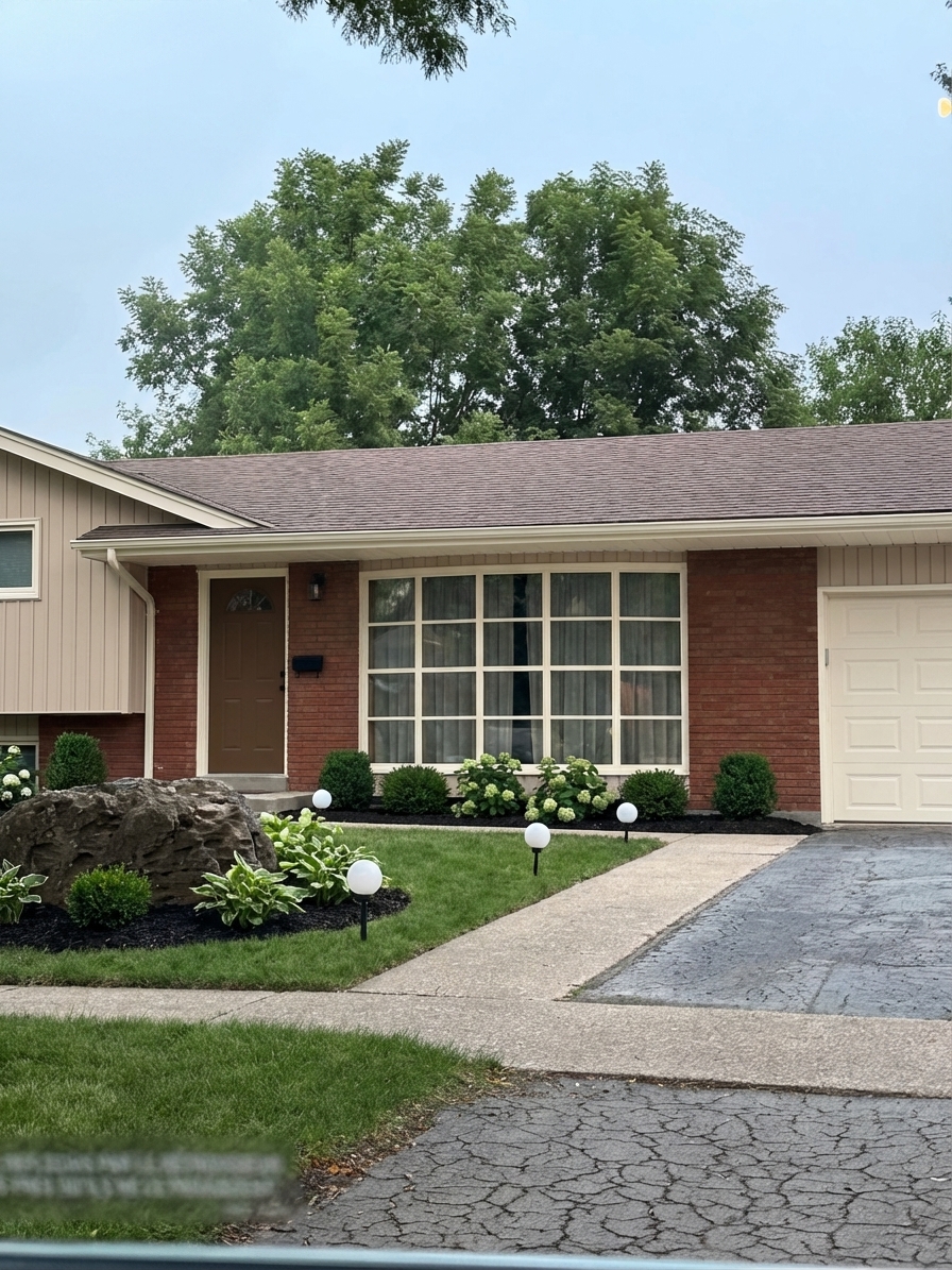 AI-rendered house in new paint colors