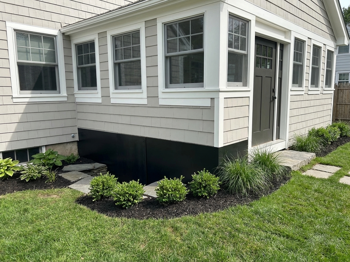 AI-rendered house in new paint colors